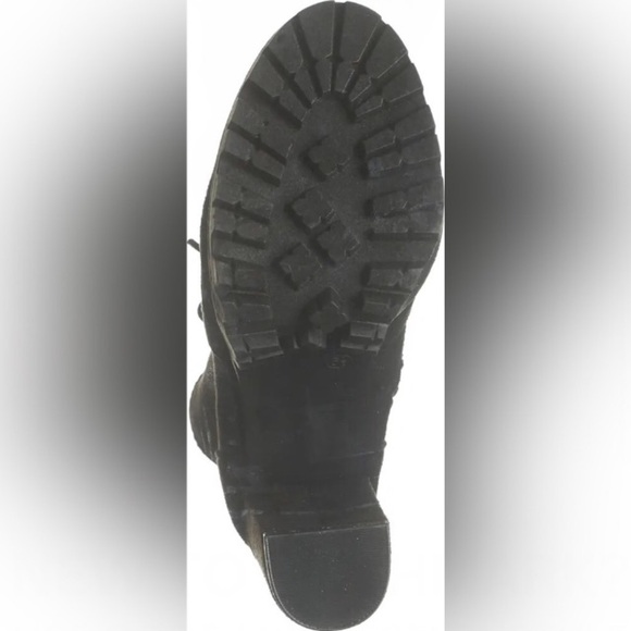 NEW! Wild Diva Lounge Black Combat Platform Heeled Bootie - Size 9 - Picture 6 of 6